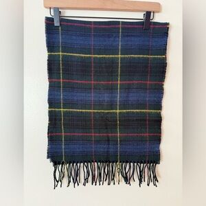 100% Lambswool Made in Scotland Tartan Scarf Wool Plaid Scarf